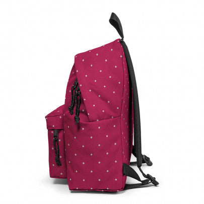 Sac à dos EASTPAK Padded Pak'r Glitter Dots Wine Silver 1 compartiment Bordeaux