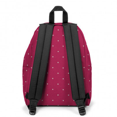 Sac à dos EASTPAK Padded Pak'r Glitter Dots Wine Silver 1 compartiment Bordeaux