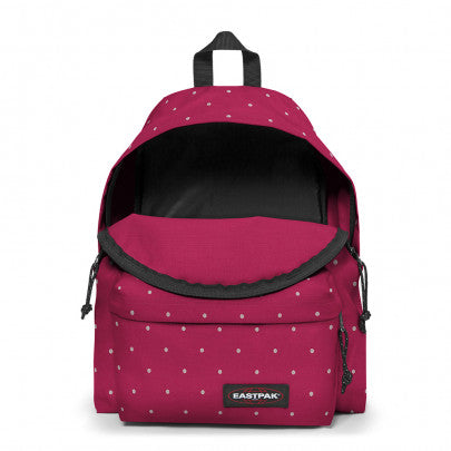 Sac à dos EASTPAK Padded Pak'r Glitter Dots Wine Silver 1 compartiment Bordeaux