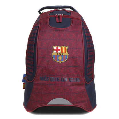 Sac à dos à roulettes FC BARCELONE 2 compartiments bordeaux
