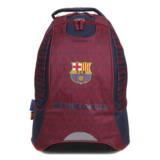 Sac à dos à roulettes FC BARCELONE 2 compartiments bordeaux