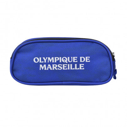 Trousse rectangulaire OM 2 compartiments noir et bleu
