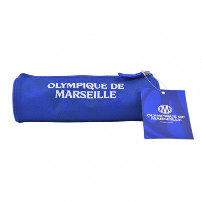 Trousse ronde OM noir et bleu