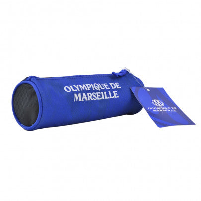 Trousse ronde OM noir et bleu