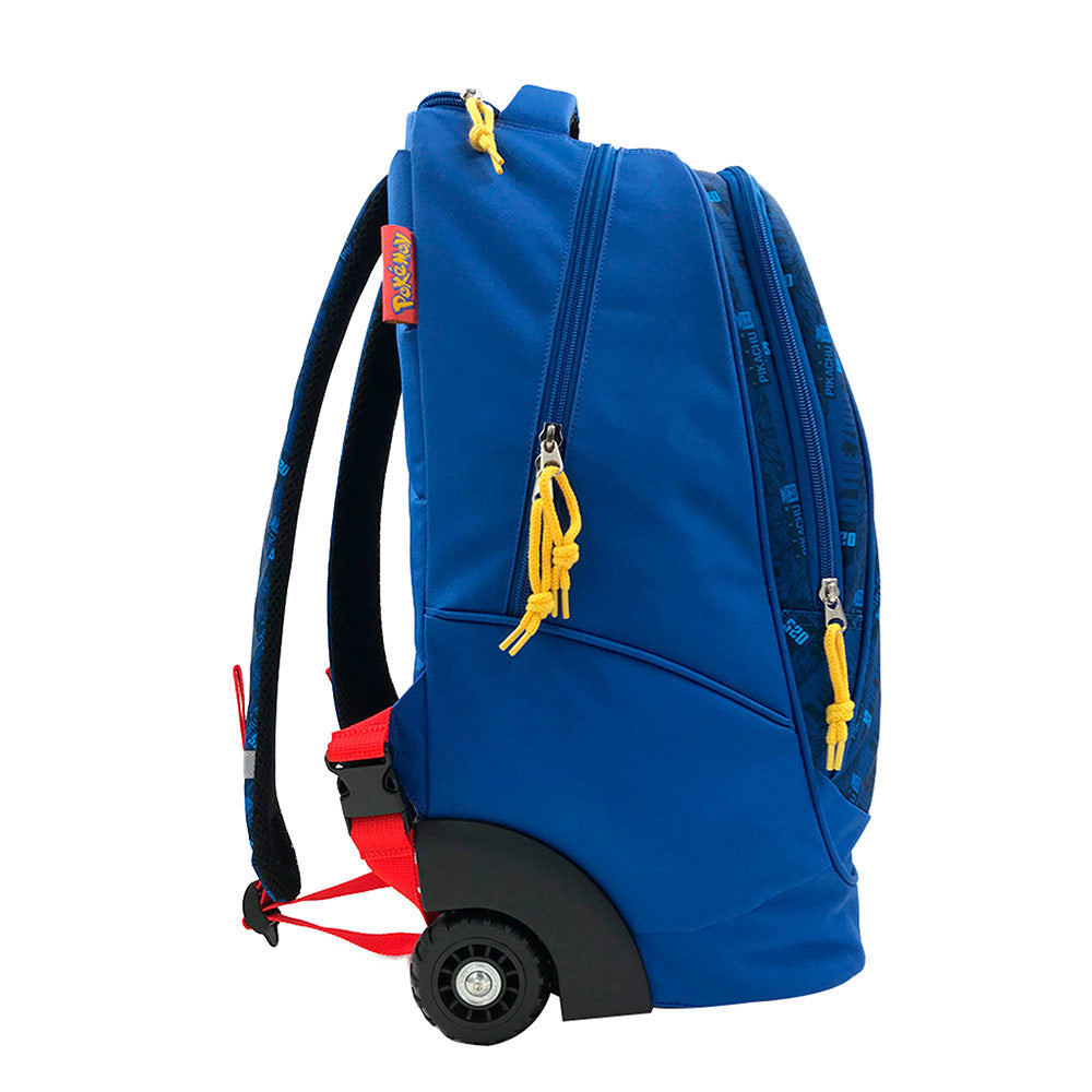 Sac à dos à roulettes POKEMON Pikachu Team 2 compartiments
