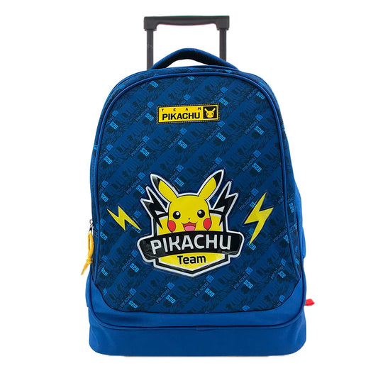 Sac à dos à roulettes POKEMON Pikachu Team 2 compartiments