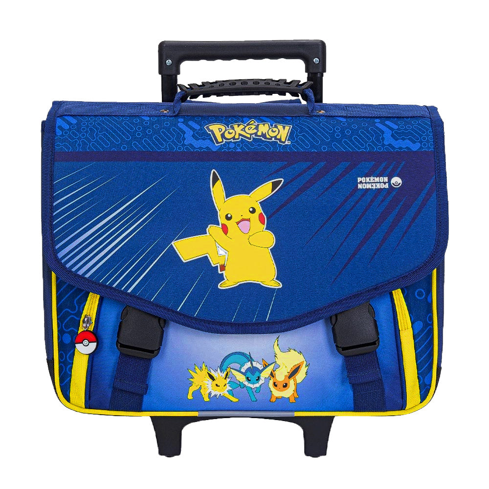 Cartable à roulettes POKEMON Team Evoli 41cm 2 compartiments