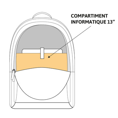 Sac à dos EASTPAK Out Of Office Scarlet Red 1 compartiment rouge