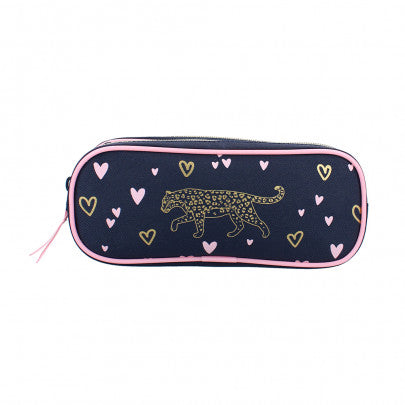 Trousse rectangulaire MILKY KISS Heart Of Gold 2 compartiments tigre