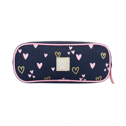 Trousse rectangulaire MILKY KISS Heart Of Gold 2 compartiments tigre