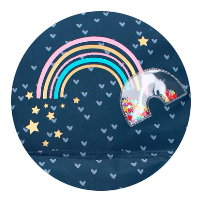 Sac à dos à roulettes MILKY KISS Puffy Rainbow 2 compartiments